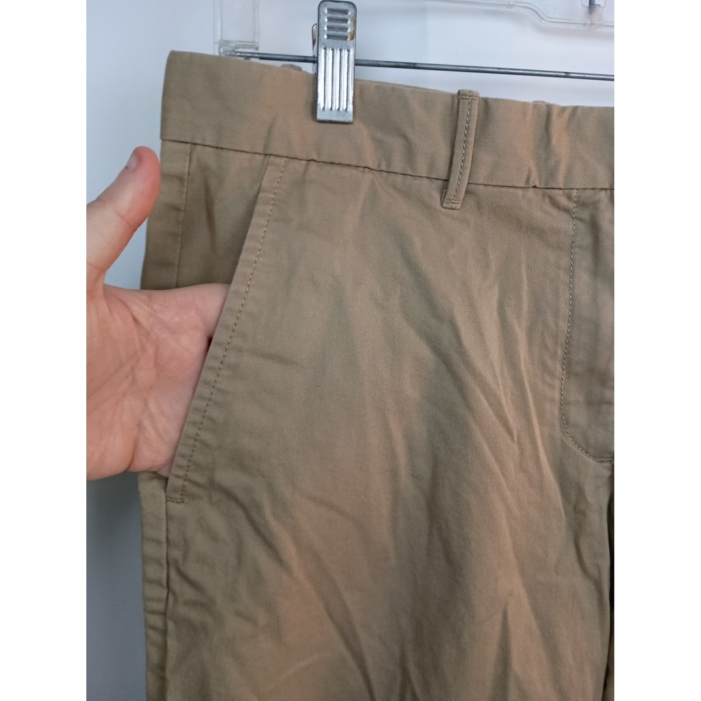 Gap trousers 8 work straight leg classic business chino neutral tan brown office - Picture 6 of 9